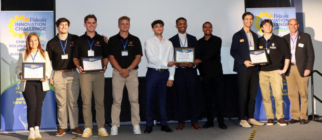 Group photo of the 4 "best of" category award winners.