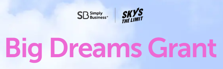Simply Business & Sky's The Limit logos. Big Dreams Grant